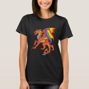 プライドドラゴンLGBTゲイレズビアントランスジェンダートランスNo Tシャツ