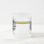 プライドハリファックスダートマス友人レインボーカップ フロストグラスマグカップ (中央)