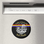 プライドハリファックスダートマス最高のフレンズ冷蔵庫用マグネット マグネット (インサイチュ (食洗機))