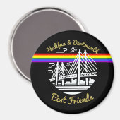 プライドハリファックスダートマス最高のフレンズ冷蔵庫用マグネット マグネット (正面/裏面)