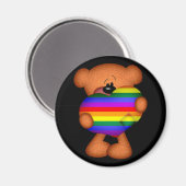 プライドハートテディベア マグネット (正面/裏面)