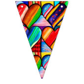 プライドハートバンティングバナー バンティングフラッグ (第2の旗)