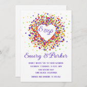 プライドハートリース結婚式招待状 招待状 (正面/裏面)