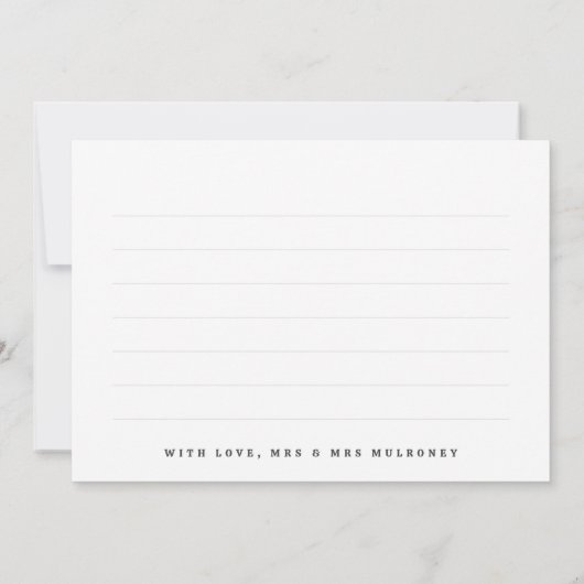 プライドハート結婚の写真コラージュ サンキューカード (裏面)