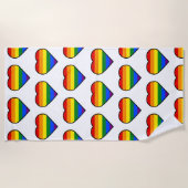 プライドハート ビーチタオル (正面)