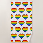 プライドハート ビーチタオル (正面)