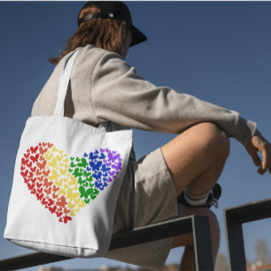 プライドバタフライハート- LGBTQ+フラグカラー トートバッグ