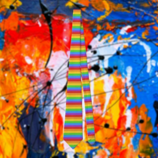 プライドバンド：水平虹 ネクタイ