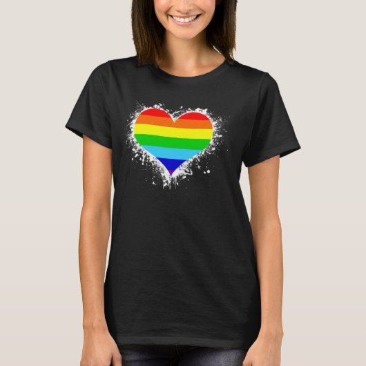 プライドパンスタージェンダークィアLGBTQ+愛の平等 Tシャツ (正面)