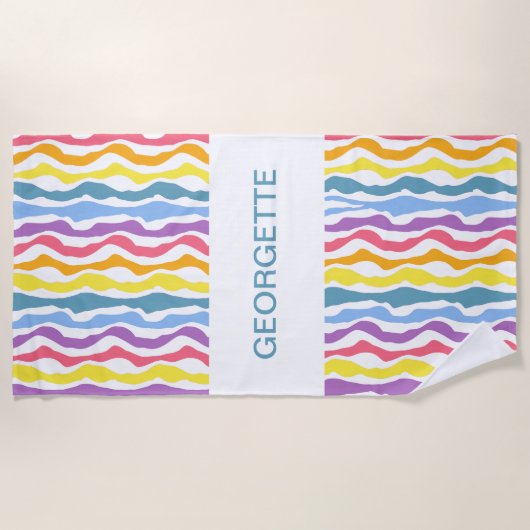 プライドパーソナライズされたビーチタオル ビーチタオル (正面)