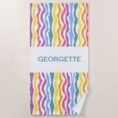 プライドパーソナライズされたビーチタオル ビーチタオル (正面)