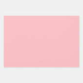 プライドパーソナライズされたピンクブラウンがマッチしたバレンタイン ラッピングペーパーシート (正面3)