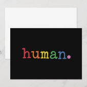 プライドヒトLGBTレインボーLGBTQ平等 招待状 (正面/裏面)