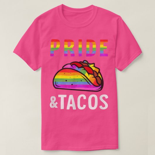 プライドピザLgbt Lgbtqゲイプライドレインボーフラッグ Tシャツ (デザイン正面)