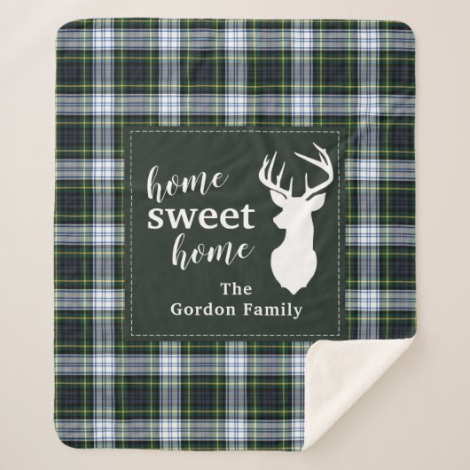 プライドファームハウスゴードンタータンチェック シェルパブランケット (正面)
