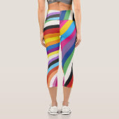 プライドフカラフルラグストライプレギンス カプリレギンス (裏面)