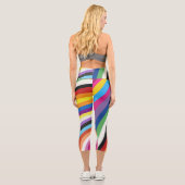 プライドフカラフルラグストライプレギンス カプリレギンス (裏面)