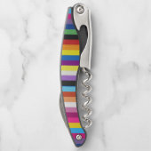 プライドフラグのカラフルストライプパターン ソムリエナイフ (裏面)