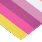 プライドフラグのカラフルストライプパターン テーブルクロス (アングル)