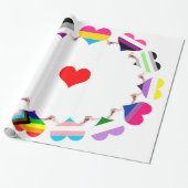 プライドフラグの折り返し紙 ラッピングペーパー (アンロールド)