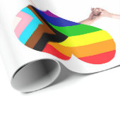 プライドフラグの折り返し紙 ラッピングペーパー (ロールコーナー)