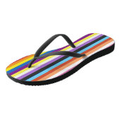 プライドフラグカラフルのパタストライプーンビーチサンダル ビーチサンダル (アングル)