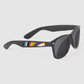 プライドフラグカラフルパタストライプーンサングラス サングラス (右)