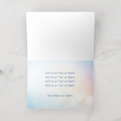 プライドフラグ虹のフラグすべての目的をテキストに追加 箔グリーティングカード (内側レイダウン)