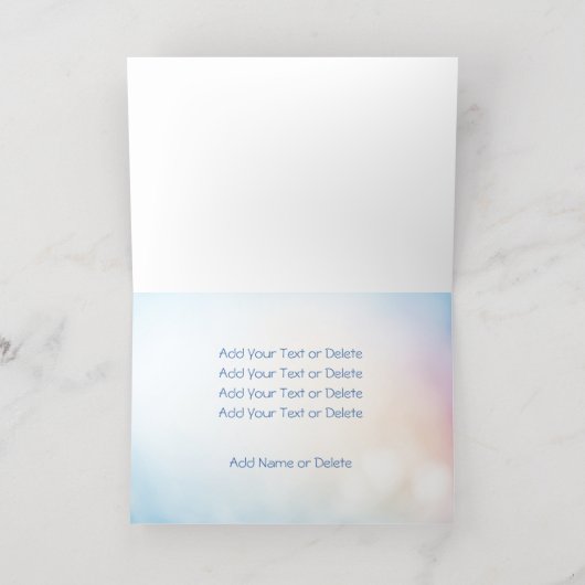 プライドフラグ虹のフラグすべての目的をテキストに追加 箔グリーティングカード (内側レイダウン)