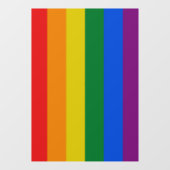 プライドフラグ虹の色のストライプウィンドウの固定 ウィンドウサイン (シート)