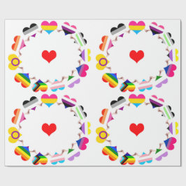 プライドフラグ2ラッピング紙 ラッピングペーパー