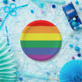 プライドフラグ ペーパープレート (パーティー)