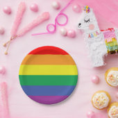 プライドフラグ ペーパープレート (パーティー)