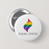 プライドフラグEqual Voicesロゴ 缶バッジ (正面&裏面)