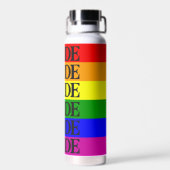 プライドフラッグカラーウォーターボトル ウォーターボトル (背面)