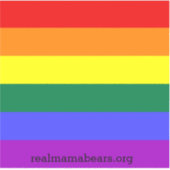 プライドフラッグビニールステッカー(自分の単語を追加) シール (正面)