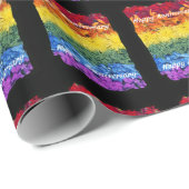 プライドフラワーハッピーアニバーサリーラッピング紙 ラッピングペーパー (ロールコーナー)