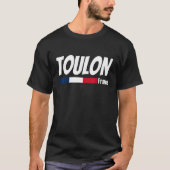 プライドフランスのフランストラベルラブフランストゥロンF Tシャツ (正面)