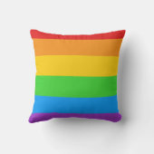 プライドフルラウンジ:レインボーフラッグ クッション (裏面)