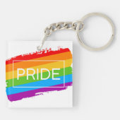 プライドブラシストローク虹 キーホルダー (裏面)