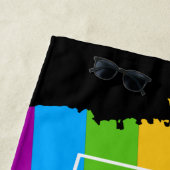 プライドブラシストローク虹 ビーチタオル (インサイチュ)