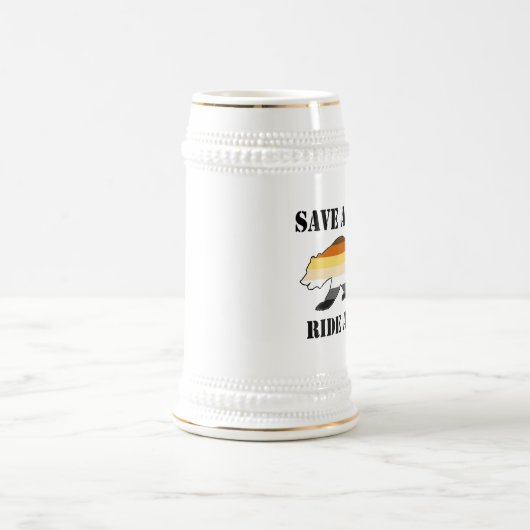 プライドベアプライドセーブ馬に乗るクマ ビールジョッキ (中央)