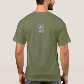 プライドベア プライドカラーの流線型デザイン Tシャツ (裏面)
