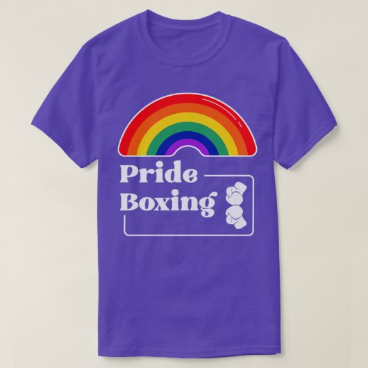 プライドボクシングLGBTQIAゲイ Tシャツ (デザイン正面)
