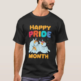 プライドマンスを祝おう ゲイ LGBTQ+ レインボー 誇り Tシャツ