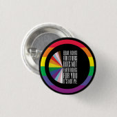プライドマンス+レインボーLGBT 缶バッジ (正面&裏面)