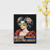 プライドマンス LGBTQ ヴィンテージ 多様性 寛容 カード (黄色い花)