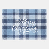 プライドモダンジンガムメリークリスマスホリデー ラッピングペーパーシート (正面3)