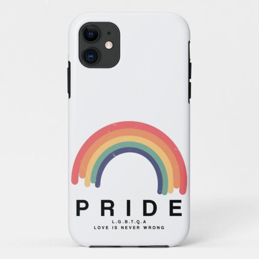 プライドラブがレインボーカラフルLGBTQに勝利 Case-Mate iPhoneケース (裏面)