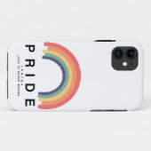 プライドラブがレインボーカラフルLGBTQに勝利 Case-Mate iPhoneケース (裏面(横))